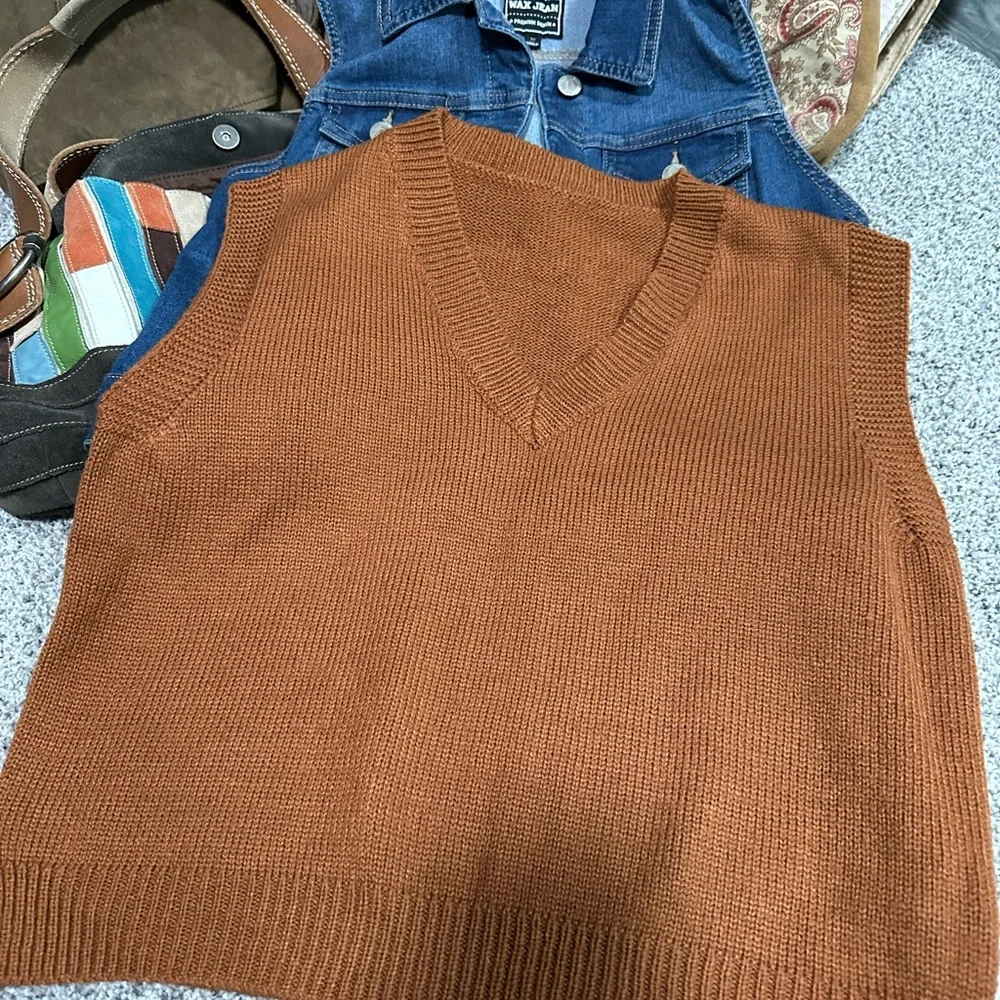 Rust Sweater Vest - Picture 6 of 6